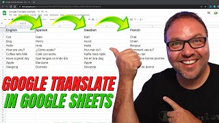 Google Translate in Google Sheets 101 Google Translate Formula [upl. by Schwerin]