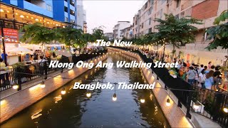 Klong Ong Ang Canal Walking Street in Bangkok Thailand [upl. by Rihaz934]