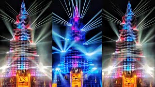 Sreebhumi Durga Puja Pandal 2021  Burj khalifa pandal kolkata  Burj khalifa pandal lighting show [upl. by Dnar]