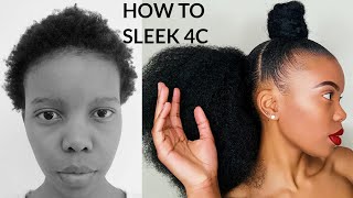 How To Half up half down On Short 4c Natural Hair  Drawstring ponytail  No heat ft Onaturalwigs [upl. by Kila]