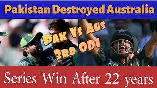 Pakistan Vs Australia 3rd Odi  Pakistan Historical Win  Australian Batting Fails  Sports 93 [upl. by Neenad]