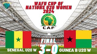 Senegal 3 vs 0 Guinea Bissau WAFU A U20 Cup Of Nations FINAL Girls Senegal Tournament [upl. by Hamian]