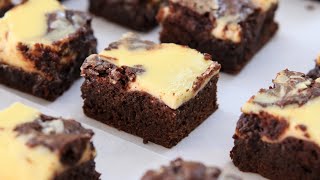 Cheesecake Brownies Recipe  How to Make Cream Cheese Brownies [upl. by Hayidah]