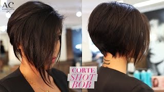 COMO FAZER CORTE SHORT BOB [upl. by Onitnatsnoc]