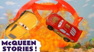 Cars McQueen Toy Car Racing Stories [upl. by Alec]