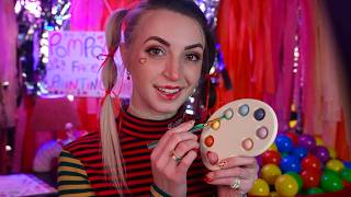 ASMR  PomPom Does Your Face Paint amp Clown Makeover [upl. by Dirk]