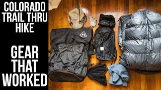 Gear That Worked Great For Me On The Colorado Trail [upl. by Jessika]