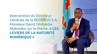 Forum ADEX 2023   Intervention du Directeur Générale de la REGIDESO SA [upl. by Anaeco]