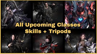 Lost Ark All New Upcoming Classes Skills amp CustomisationTripods Gameplay With Timestamp [upl. by Fortunia78]