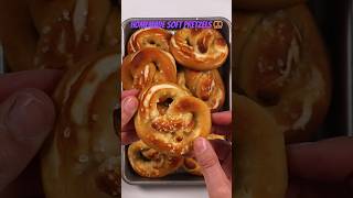 HOMEMADE SOFT PRETZELS RECIPE – LINK IN DESCRIPTION shorts recipe pretzels [upl. by Enylorac]