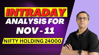 Trade Setup For Nov11  Intraday Analysis For Tomorrow  Nifty Hold 24000 To Rise Back [upl. by Fulviah]