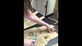 Making a safari vest from paper bag instructional video [upl. by Macilroy]