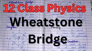 Wheatstone Bridge  12 Class Physics  Urdu Hindi [upl. by Adnawyt]