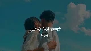 Maya  Aklai Basera Muskuraunu Ho Maya Lyrics  Ashutosh KC [upl. by Rehteh636]