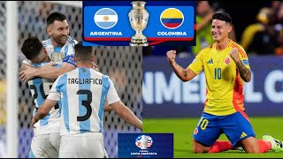 Colombia vs Argentina  PARTIDO DE HOY EN VIVO  140724  Gran final  Copa América 2024 [upl. by Kacerek252]