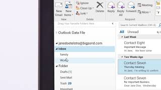 How to organise your emails in Outlook [upl. by Hgierb]