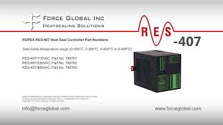 ROPEX America RES407 Resistron Impulse Heat Seal Controller [upl. by Bonar]