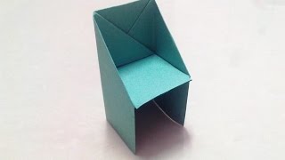 How to make an origami chair step by step [upl. by Cheryl]