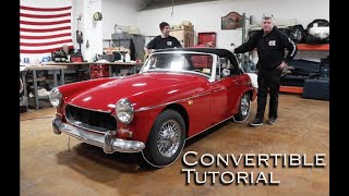 Howto Properly Use MG Midget Soft Top [upl. by Etnovahs484]