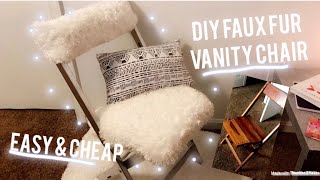 DIY Vanity Chair  Easy And Cheap for beginners [upl. by Terb632]