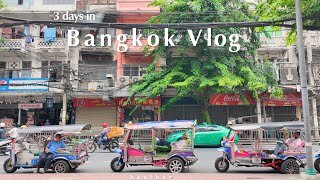 3 days in Bangkok Vlog  street food best cafe massage shopping haul hotel  relaxing travel [upl. by Elsi459]