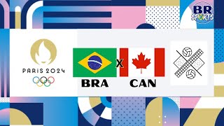 BRASIL X CANADA  AO VIVO COM IMAGENS  OLIMPÍADAS PARÍS 2024  VÔLEI DE PRAIA FEMININO  FINAL [upl. by Maryellen]