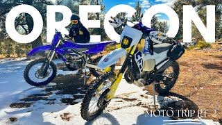 Oregon Moto Trip Pt 2  FE501 and YZ250FX ride China Hat [upl. by Attwood]