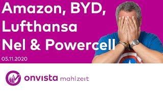 Mahlzeit Live Amazon BYD Lufthansa amp die Zahlen von Nel sowie PowerCell überzeugen nicht richtig [upl. by Crandall]