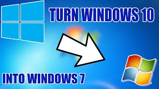 Turn WINDOWS 10 into WINDOWS 7 with 1 File [upl. by Netloc620]