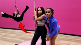 I LEARNED HOW TO POLE DANCE FROM A PRO [upl. by Anertal226]