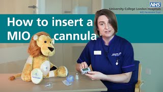 How to insert a MIO cannula [upl. by Nodal385]