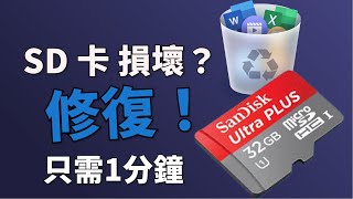 【SD卡 修復】只需1分鐘！修復SD卡檔案，Tenorshare 4DDiG資料救援軟體，專業救援救援記憶卡，隨身碟和硬碟的資料 [upl. by Ruhtua]