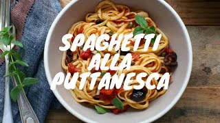 Spagetti alla Puttanesca italyadan günün menüsü [upl. by Cheung218]