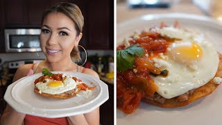 HUEVOS RANCHEROS  MEXICAN BREAKFAST [upl. by Nuhsal]