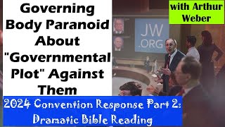 2024 Convention Response Part 2 Dramatic Bible Reading  Governing Body Paranoid About Attack [upl. by Eiramait]