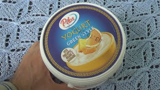 Pilos Yogurt Greek Style with Pineapple Orange amp Mandarin 1 kg Unboxing and Test [upl. by Hgielek670]