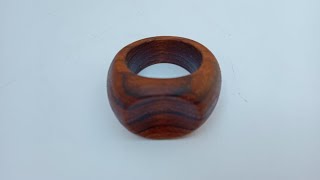 How to Make Wood Ring With a INGCO Tool [upl. by Lothario]