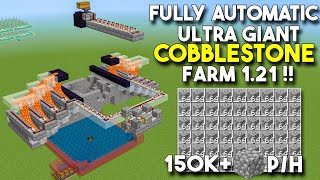 AUTOMATIC COBBLESTONE FARM IN MINECRAFT BEDROCK 121 MCPEX BOXCONSOLEPS4NINTENDO [upl. by Doria]