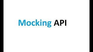 API mocking example [upl. by Zoara]