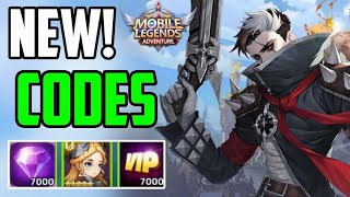 New CODES⚠️ MOBILE LEGENDS ADVENTURE REDEEM CODES 2024  ML ADVENTURE CODES 2024  MLA CODES [upl. by Annadal]