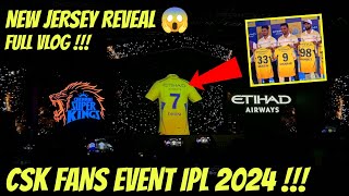 CSK New Jersey 😱 CSK Fans Event IPL 2024 Vlog [upl. by Siroved643]