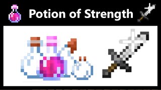 How to Make a Potion of Strength II in Minecraft [upl. by Garrison]