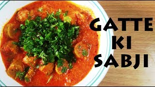 GATTE KI SABJI GATTA NU SHAK RAJASTHANI CURRY RUCHIS KITCHEN CORNER [upl. by Yaned]