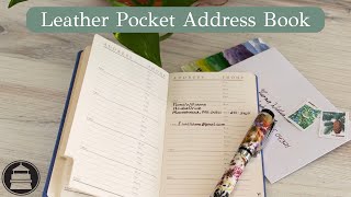 Leather Pocket Address Book  Gallery Leather [upl. by Aicital725]