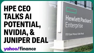 HPE CEO Juniper deal positions us for AI gains [upl. by Issak]