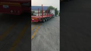 Customized HeavyDuty Low Bed Trailer 4Axle Low Bed Trailer FactoryChina Prices [upl. by Cathrin]