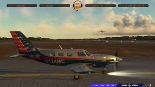 MSFS2020VATSIM Piper M500  Short Stream  KPNS  KTLH  Virtual USA Flying Club [upl. by Akcira]