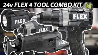 399 24v FLEX 4 Tool Combo Kit UnboxingTest [upl. by Aliwt]