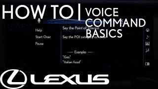 HowTo Use Voice Command  Basics  Lexus [upl. by Nagirrek]