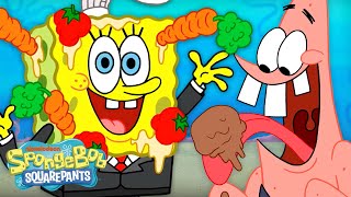 SpongeBobs MESSIEST Foods Ever 🍔  SpongeBob [upl. by Higgs13]